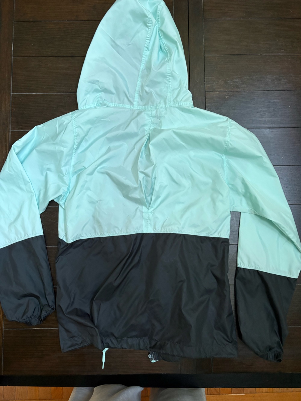 Columbia Light Aqua and Black Packable Jacket - Picture 2 of 4